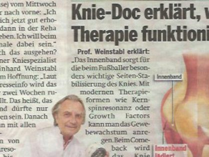 "Knie-Doc erklärt, wie Therapie funktioniert" (Österreich, April 2015)