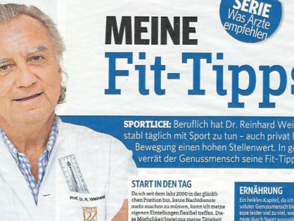 "Meine Fit-Tipps" (Gesund & Fit Magazin, November 2017)